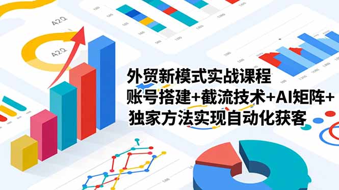 外贸新模式实战课程，账号搭建+截流技术+AI矩阵+独家方法实现自动化获客-hl998