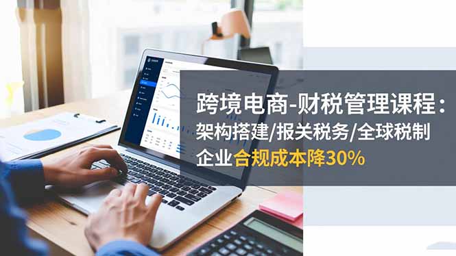 跨境电商-财税管理课程：架构搭建/报关税务/全球税制，企业合规成本降30%-hl998