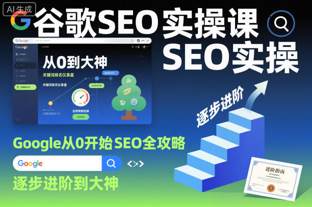 谷歌SEO实操课，Google从0开始SEO全攻略，逐步进阶到大神-hl998