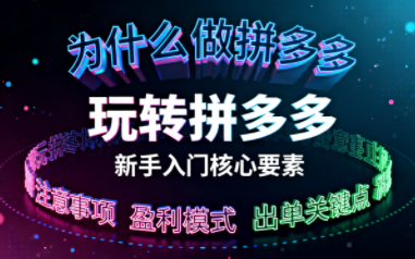 新手小白如何做拼多多-hl998