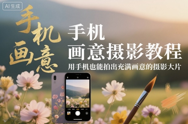 手机画意摄影教程，用手机也能拍出充满画意的摄影大片-hl998