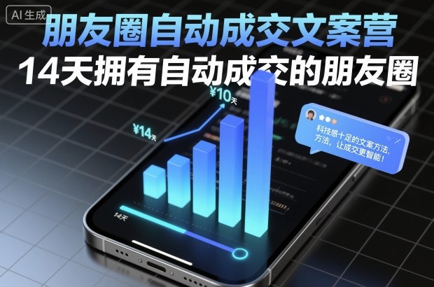 朋友圈自动成交文案营，14天拥有自动成交的朋友圈-hl998