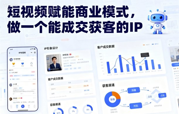 短视频赋能商业模式，做一个能成交获客的IP(更新)-hl998