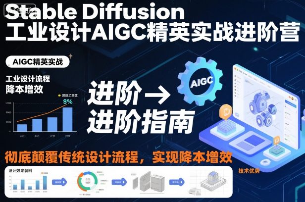 Stable Diffusion工业设计AIGC精英实战进阶营，彻底颠覆传统设计流程，实现降本增效-hl998