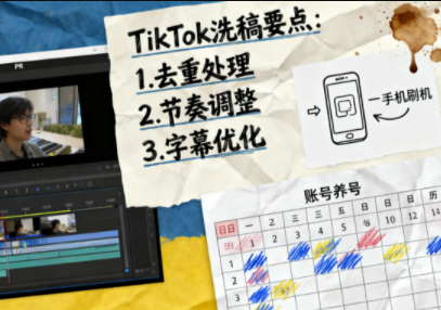 TikTok洗稿剪辑全流程课-hl998
