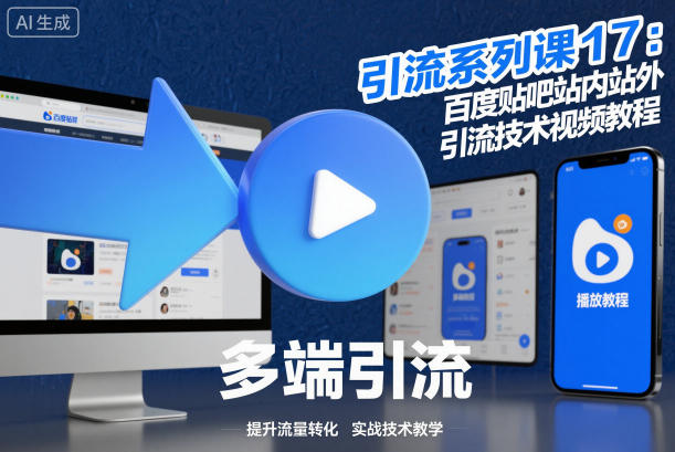 引流系列课17：百度贴吧站内站外引流技术视频教程-hl998