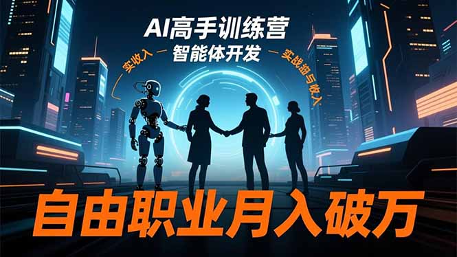 AI高手训练营3.0，ChatGPT，Midjourney，智能体开发，自由职业月入破万-hl998
