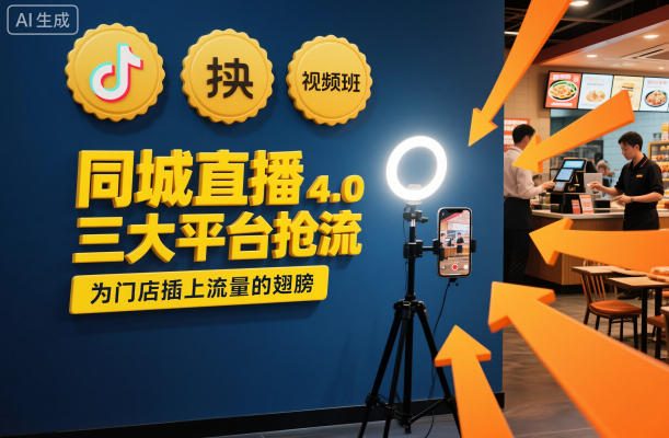 同城直播实操班4.0，三大平台抢流，为门店插上流量的翅膀-hl998