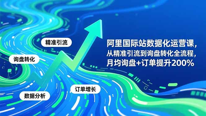 阿里国际站数据化运营课-11月，从精准引流到询盘转化全流程，月均询盘+订单提升200%-hl998