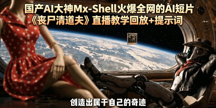 国产AI大神Mx-Shell火爆全网的AI短片《丧尸清道夫》直播教学回放+提示词-hl998