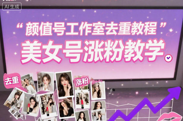 颜值号工作室去重教程，美女号涨粉教学-hl998