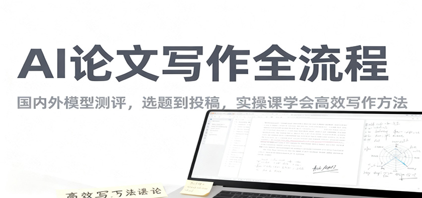 AI论文写作全流程，国内外模型测评，选题到投稿，实操课学高效写作方法-hl998