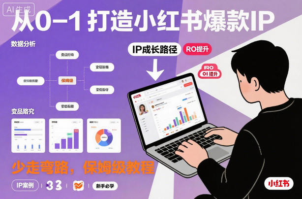 从0-1如何打造一个小红书爆款IP，少走弯路，保姆级教程-hl998