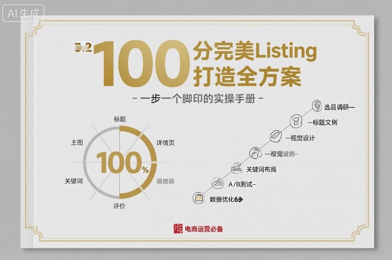100分完美Listing打造全方案，想要完美listing必须是需要一步一个脚印的-hl998