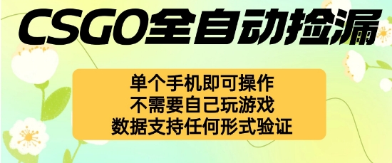 自动挂G捡漏，不用自己挂G不用玩游戏，一个手机即可操作，新手小白轻松月入1W+【揭秘】-hl998