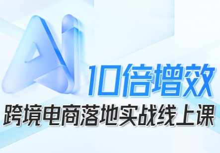 跨境电商10倍增效，跨境电商AI落地实战线上课-hl998