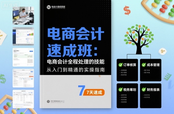 电商会计速成班，电商会计全程处理的技能-hl998