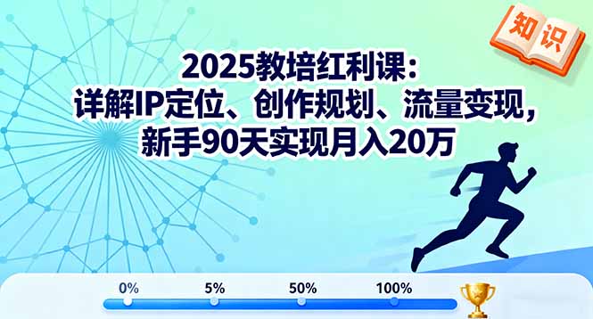 2025教培红利课：详解IP定位、创作规划、流量变现，新手90天实现月入20万-hl998