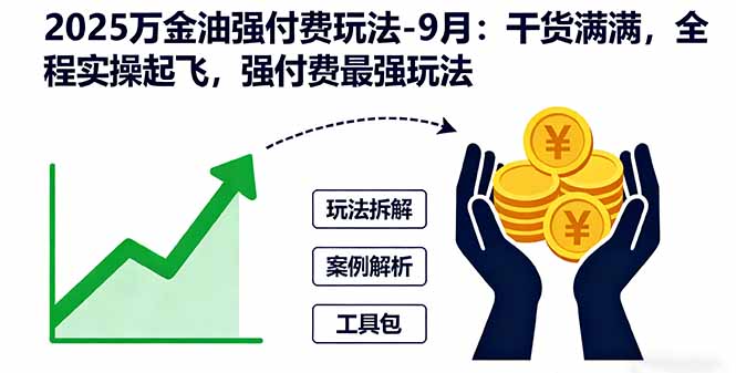 2025万金油强付费玩法-9月：干货满满，全程实操起飞，强付费最强玩法-hl998