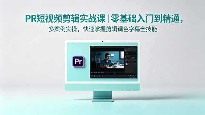 PR短视频剪辑实战课｜零基础入门到精通，多案例实操，快速掌握剪辑调色字幕全技能-hl998