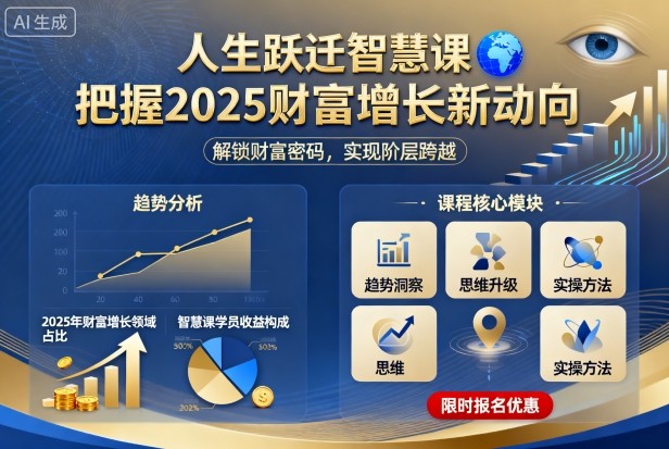人生跃迁智慧课，把据2025财富增长新动向-hl998