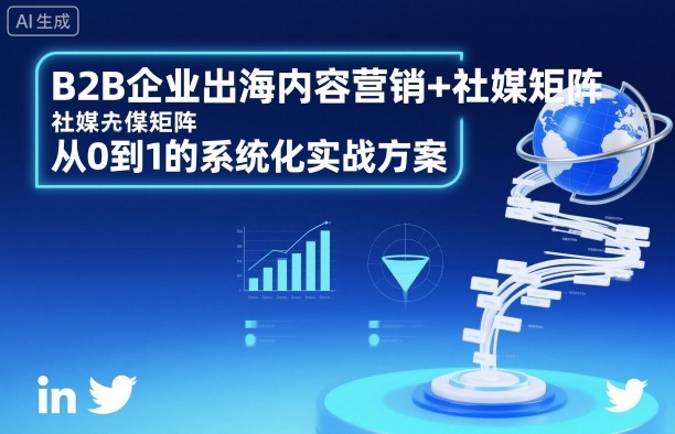 B2B企业出海内容营销+社媒矩阵，从0到1的系统化实战方案-hl998