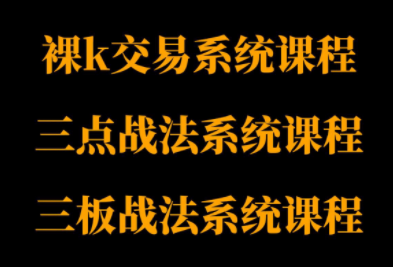 半山猎人三套系统课程(裸K体系、三点体系、三板体系)-hl998