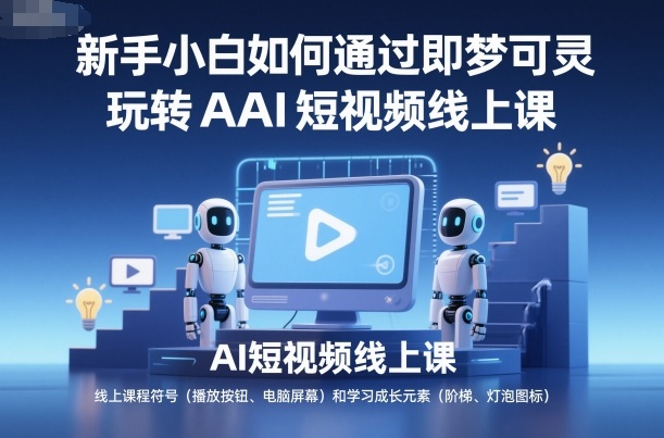 新手小白如何通过即梦可灵玩转AI短视频线上课-hl998
