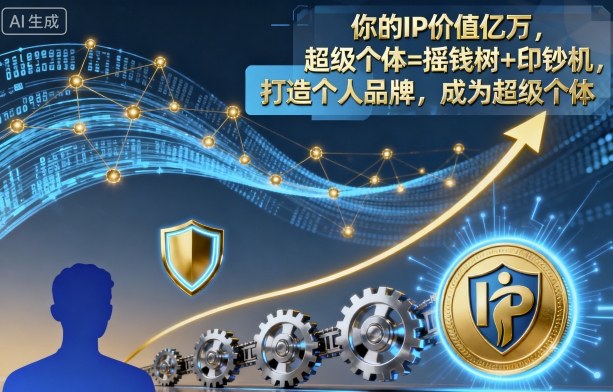 你的IP价值亿万，超级个体=摇钱树+印钞机，打造个人品牌，成为超级个体-hl998