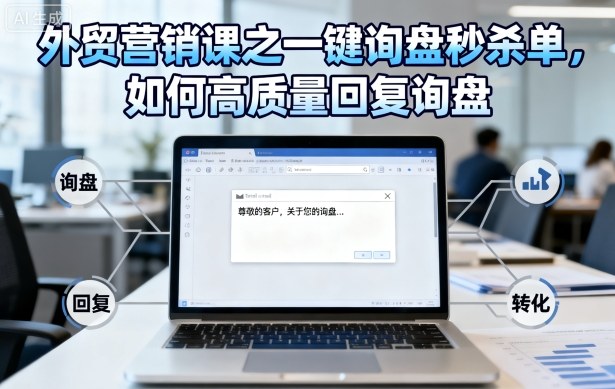 外贸营销课之一键询盘秒杀单，如何高质量回复询盘-hl998