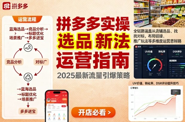 王校长9月12拼多多实操新玩法，全链路涵盖从店铺选品、找对标，布局链接，推广玩法等多维度运营思路(更新)-hl998
