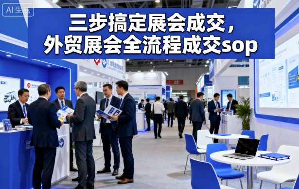 三步搞定展会成交，外贸展会全流程成交sop-hl998