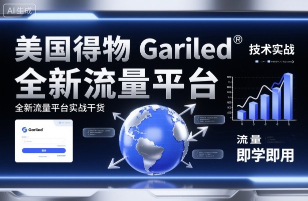 美国得物Gariled技术实战，全新流量平台​实战干货，即学即用-hl998