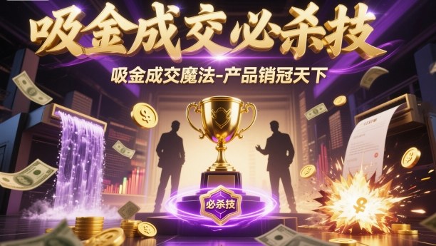 吸金成交必杀技，吸金成交魔法-产品销冠天下-hl998