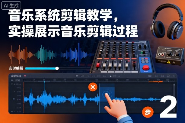 音乐系统剪辑教学，实操展示音乐剪辑过程-hl998