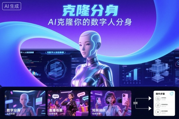 AI数字人认知实操课，克隆你的数字人分身-hl998