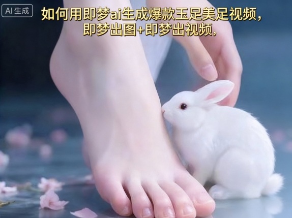 如何用即梦ai生成爆款玉足美足视频，即梦出图+即梦出视频，快速涨粉-hl998