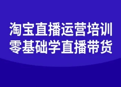淘宝直播运营培训-零基础学会直播卖货-hl998