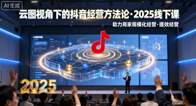 云图视角下的抖音经营方法论，2025线下课，助力商家规模化经营，提效经营(录音+字幕)-hl998