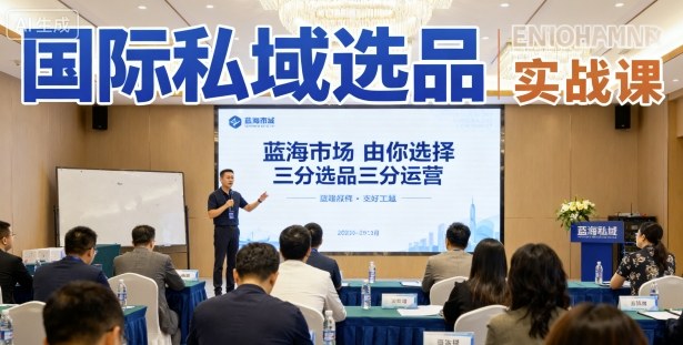 国际私域选品实战课，蓝海市场由你选择，七分选品三分运营-hl998