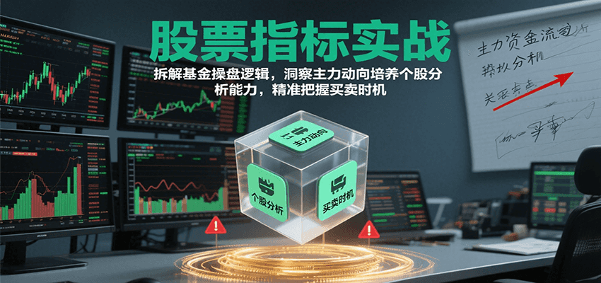 股票指标实战，基金操盘逻辑拆解，洞察主力动向培养个股分析能力把握买卖时机(更新)-hl998