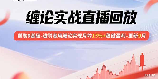 缠论实战直播回放：帮助0基础-进阶者用缠论实现月均15%+稳健盈利-更新9月-hl998