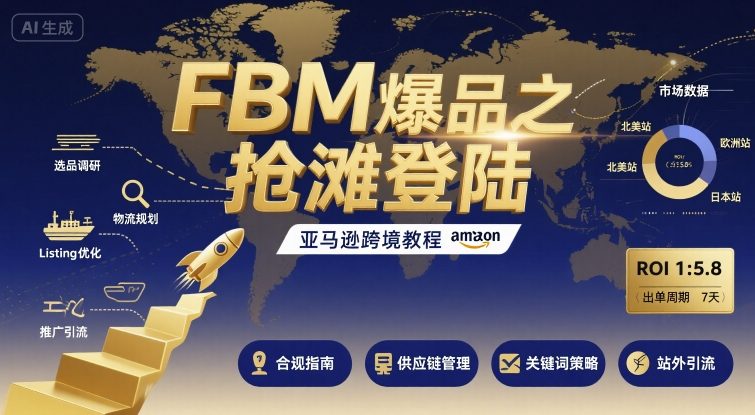 FBM爆品之抢滩登陆-亚马逊跨境教程-hl998