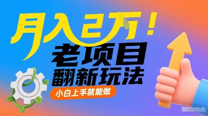 月入2W！老项目翻新玩法，小白上手就能做，非常容易上手-hl998