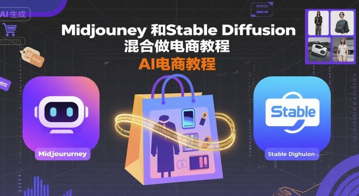 Midjourney和Stable Diffusion混合做电商教程-ai电商教程-hl998