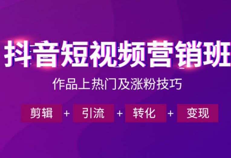 抖音短视频运营班，一门课学会作品上热门及涨粉技巧，引流转化剪辑变现(2026年5月)-hl998