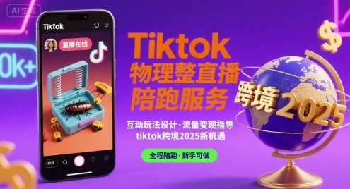 Tiktok物理整蛊直播陪跑服务-tiktok跨境2025-hl998