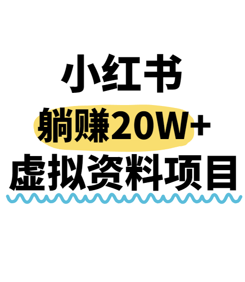 小红书操作虚拟资料，搬运工模式躺挣20W+，互联网的低成本路子！-hl998