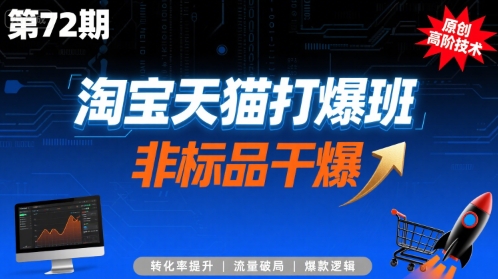 淘宝天猫打爆班原创高阶技术第72期，非标品干爆-hl998