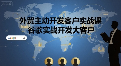 外贸主动开发客户实战课，谷歌实战开发大客户-hl998